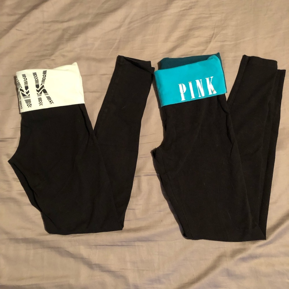 2 Victoria’s Secret yoga leggings, XS